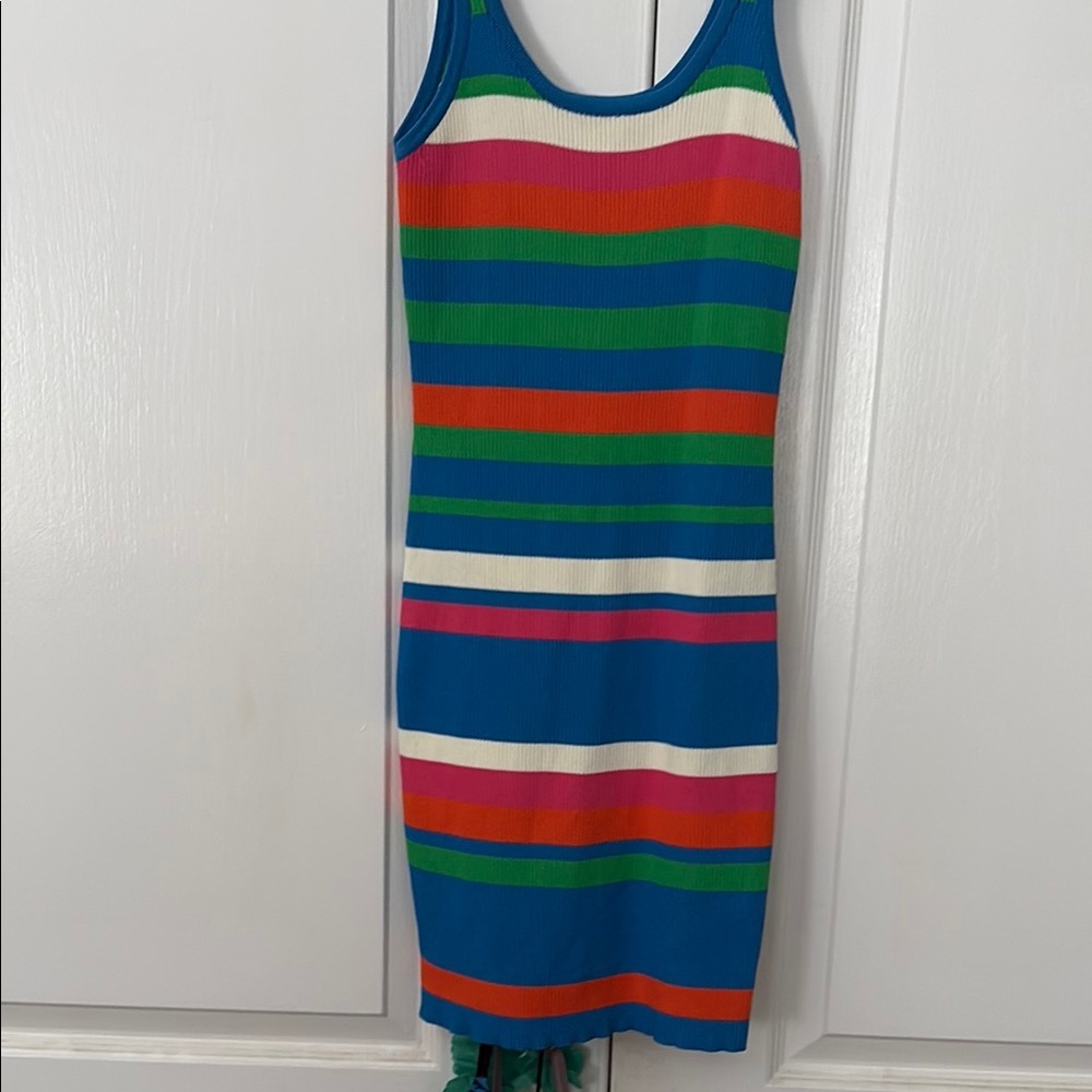 Vici Multicolor Striped Midi Dress